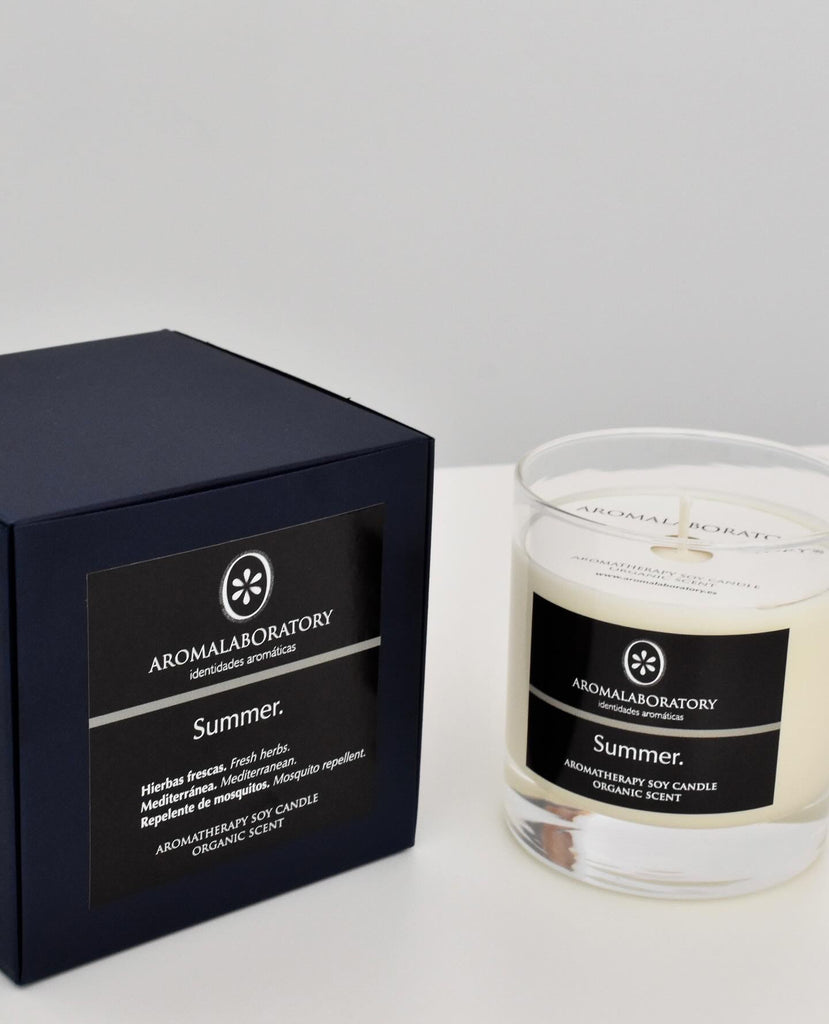 Vela Repelente de Mosquitos SUMMER. Aromaterapia. Ecológica.