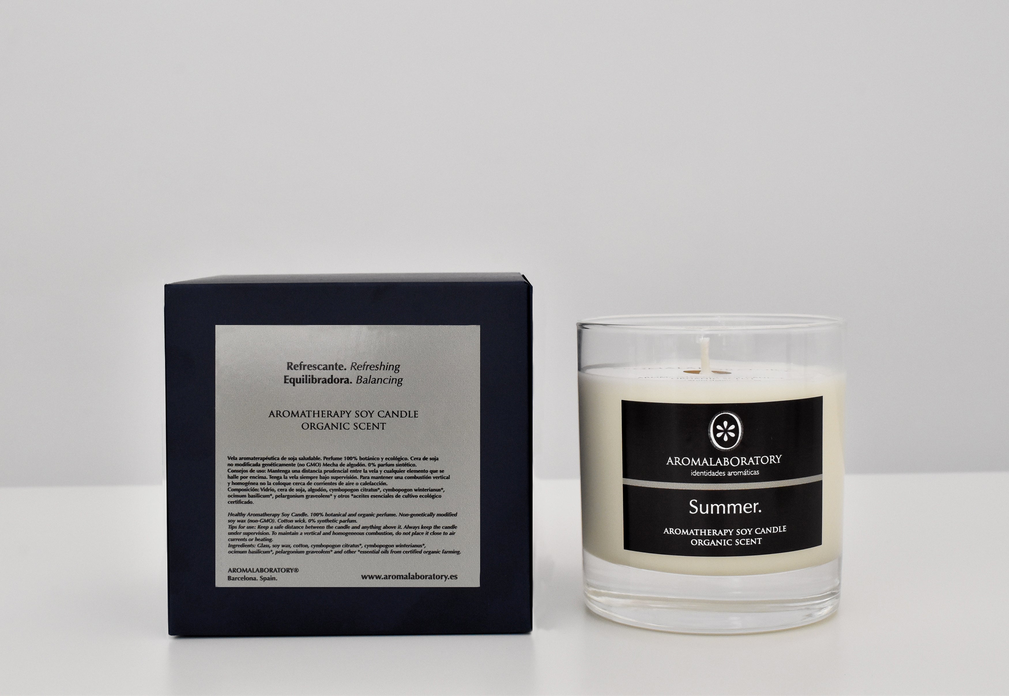 Vela Repelente de Mosquitos SUMMER. Aromaterapia. Ecológica.