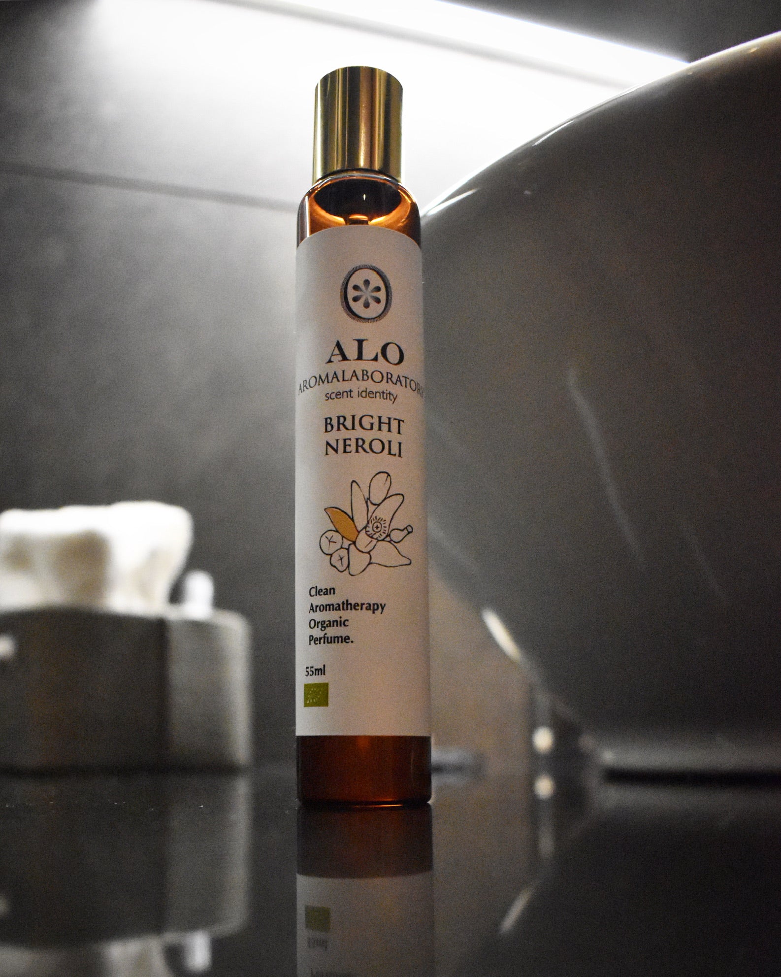 BRIGHT NEROLI. Aromatherapy Clean Perfume. Organic. 55ml.