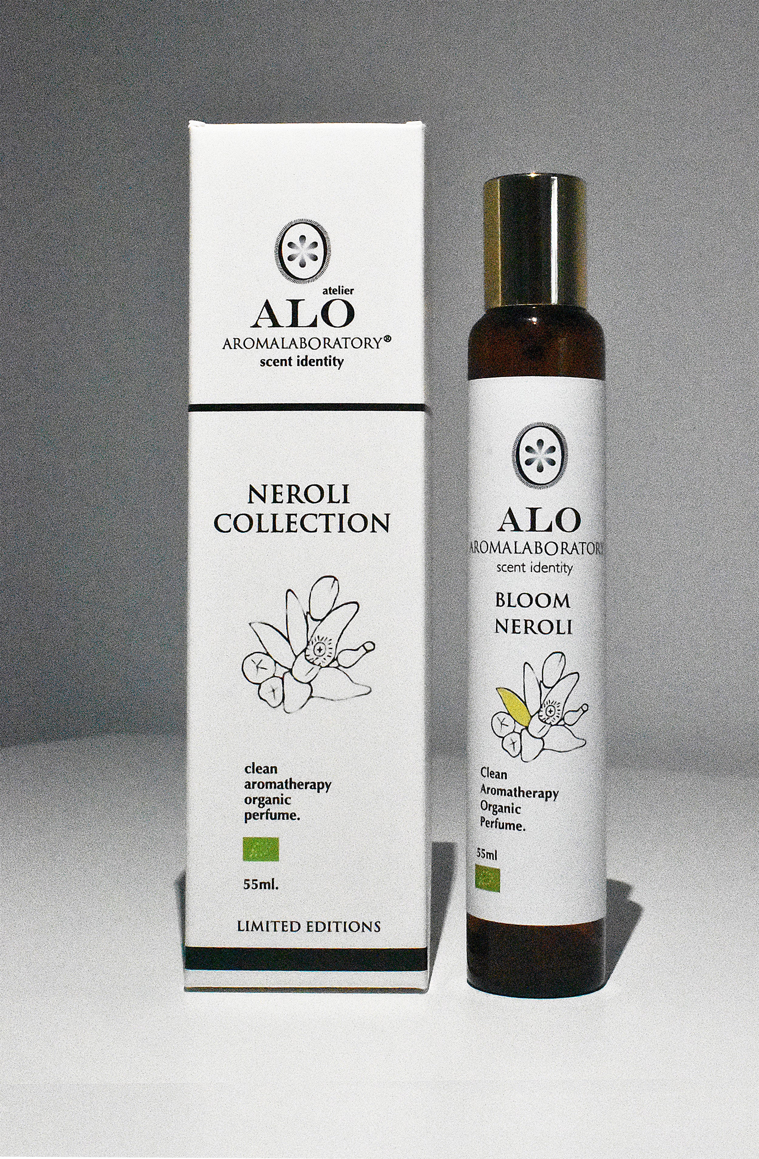 BLOOM NEROLI. Aromatherapy Clean Perfume. Organic. 55ml.