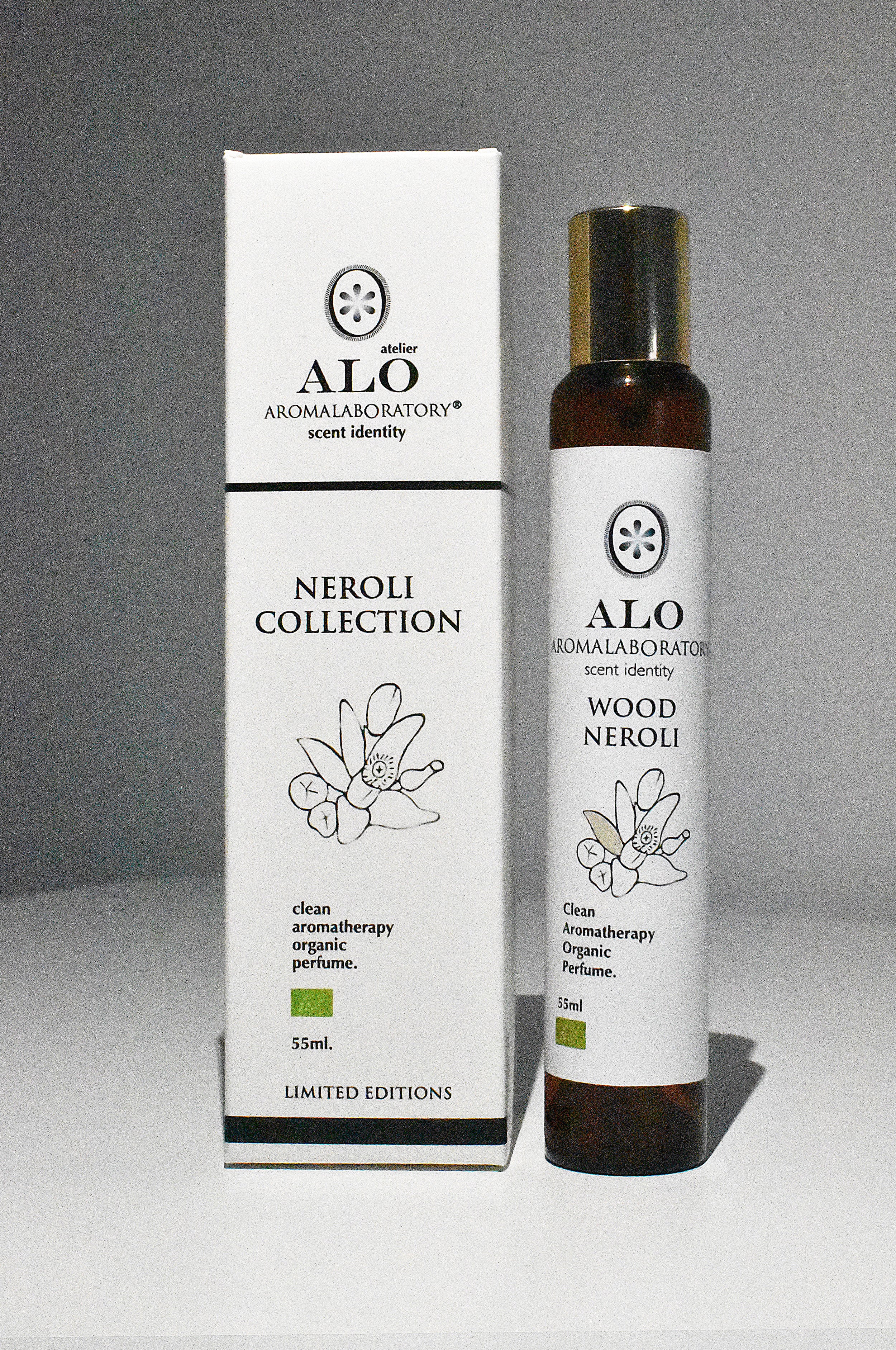 WOOD NEROLI. Aromatherapy Clean Perfume. Organic. 55ml.